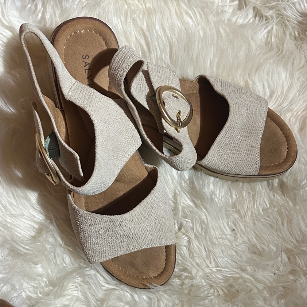 SALVIA Arlo Sandal Bone Lizard